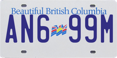 BC license plate AN699M