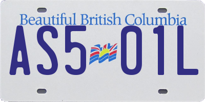 BC license plate AS501L