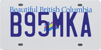 BC license plate B95MKA