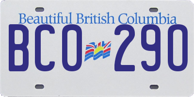 BC license plate BC029O