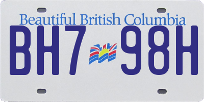 BC license plate BH798H