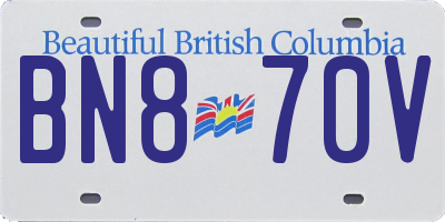BC license plate BN870V