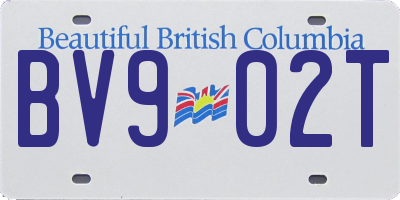 BC license plate BV902T