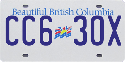 BC license plate CC630X