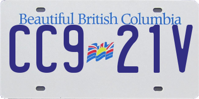BC license plate CC921V