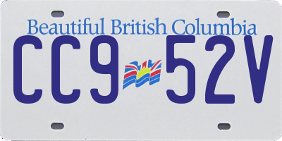 BC license plate CC952V