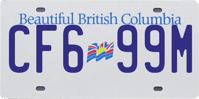 BC license plate CF699M