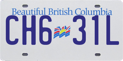 BC license plate CH631L