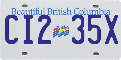 BC license plate CI235X