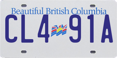 BC license plate CL491A