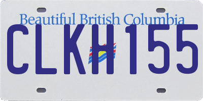 BC license plate CLKH155