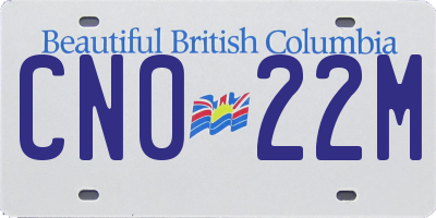 BC license plate CN022M