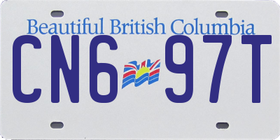 BC license plate CN697T