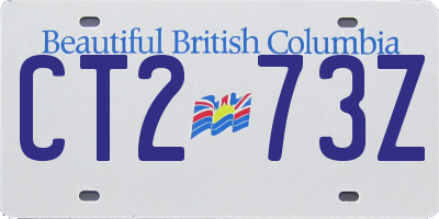 BC license plate CT273Z