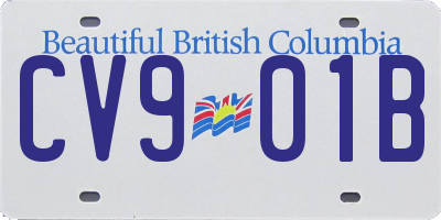 BC license plate CV901B