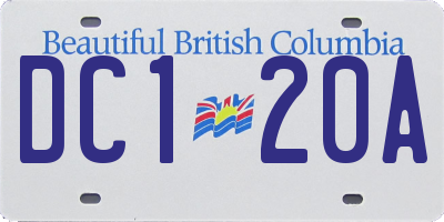 BC license plate DC120A