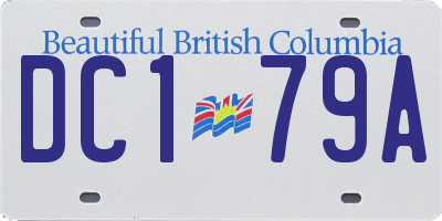 BC license plate DC179A