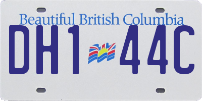 BC license plate DH144C