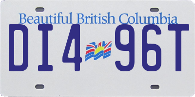 BC license plate DI496T