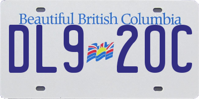 BC license plate DL920C