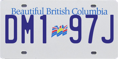 BC license plate DM197J