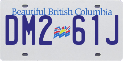BC license plate DM261J