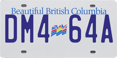 BC license plate DM464A