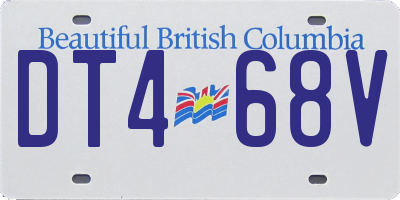 BC license plate DT468V