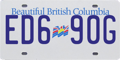 BC license plate ED690G
