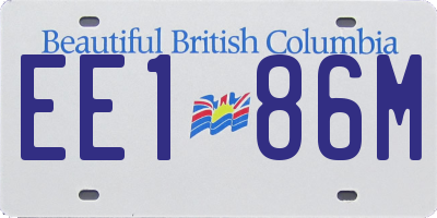 BC license plate EE186M
