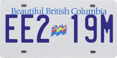 BC license plate EE219M