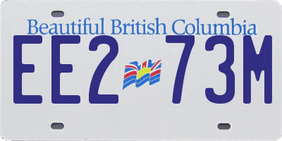 BC license plate EE273M