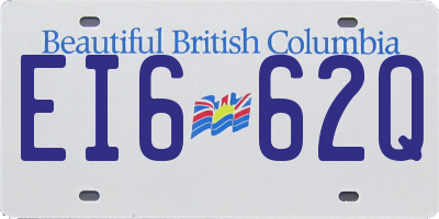 BC license plate EI662Q