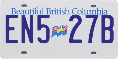 BC license plate EN527B