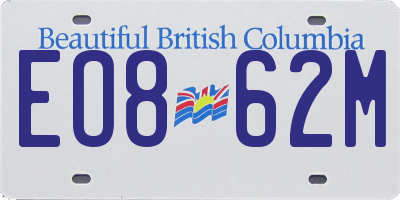 BC license plate EO862M