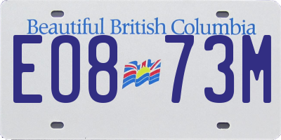 BC license plate EO873M