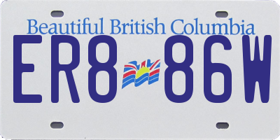 BC license plate ER886W