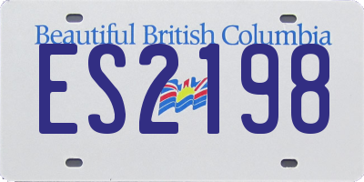 BC license plate ES2198