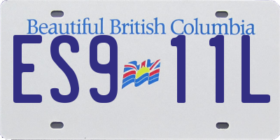 BC license plate ES911L