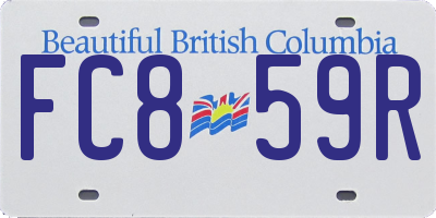 BC license plate FC859R