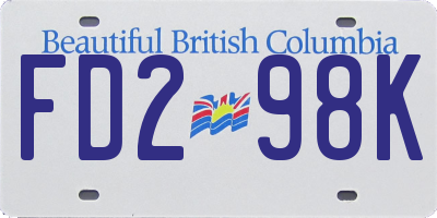 BC license plate FD298K