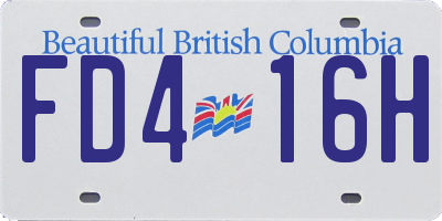 BC license plate FD416H