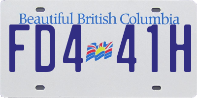 BC license plate FD441H