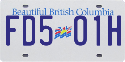 BC license plate FD501H