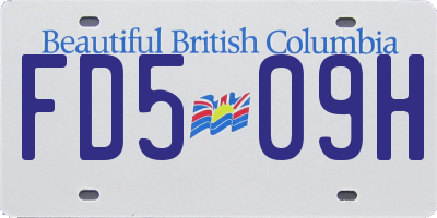 BC license plate FD509H
