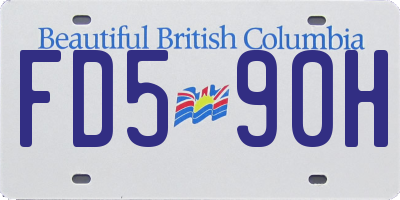 BC license plate FD590H