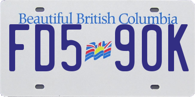 BC license plate FD590K