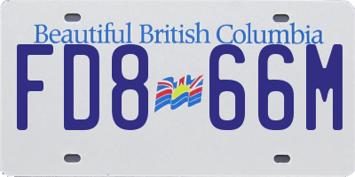BC license plate FD866M