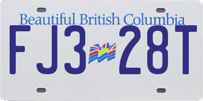 BC license plate FJ328T