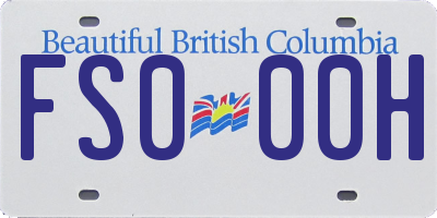 BC license plate FS000H